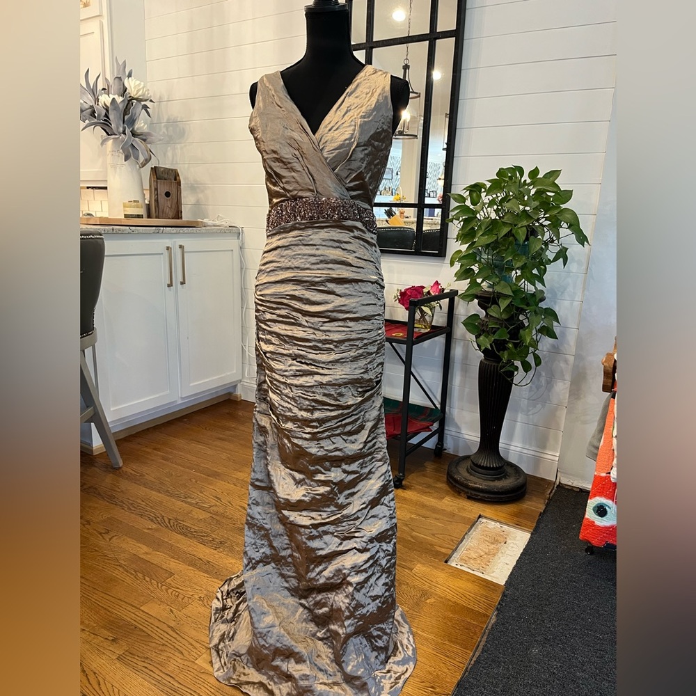 Nicole Miller rose gold ball gown, size 12